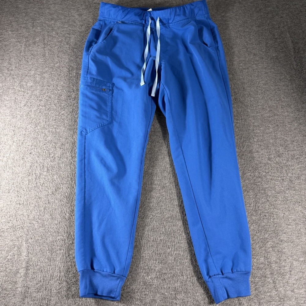 FIGS Zamora Jogger Scrub Pants Women's Size  Medium Winning Blue